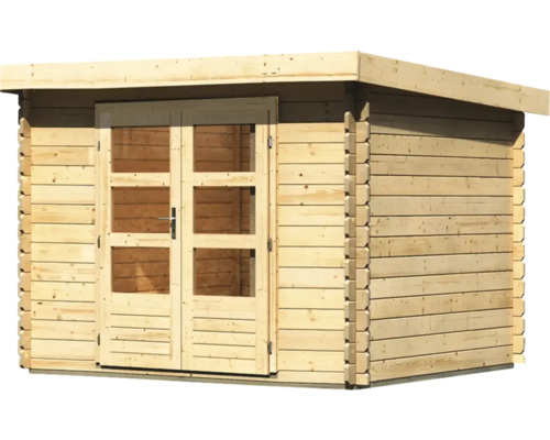 Holz Gartenhaus mit Doppeltür und Fenstern