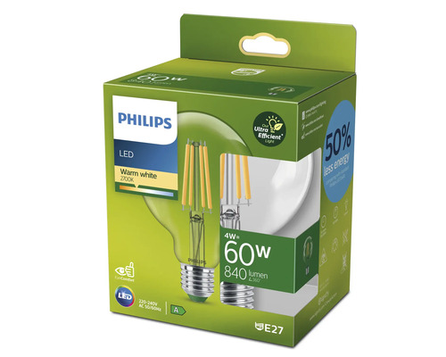 Philips LED Lampe, warmweiß, 2700 Kelvin, E27 Fassung