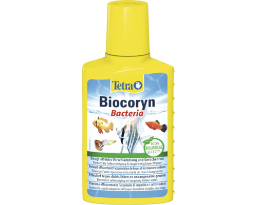 Wasseraufbereiter Tetra Biocoryn Bacteria Wasseraufbereitungsmittel Aqaurium zum biologischen Abbau von Schadstoffen, beugt Verschlammung und Gerüchen vor, 100ml