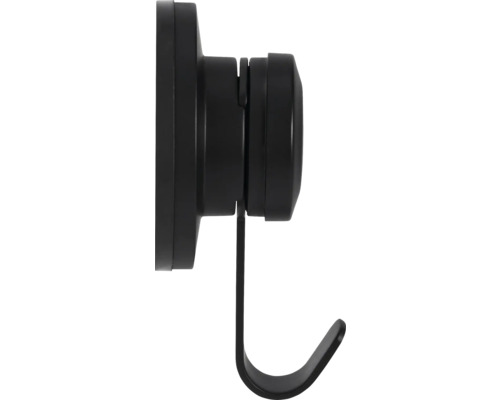 Schwarzer Wandhaken zur Befestigung an der Wand