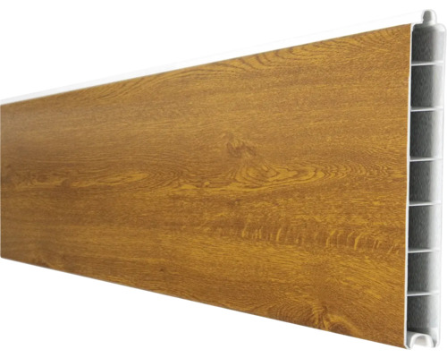 Einzelprofil GroJa BasicLine Schmal 180 x 15 cm Golden Oak Kunststoffpaneel mit Holzmaserung