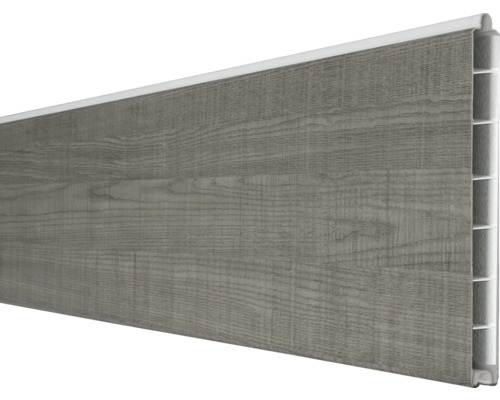Einzelprofil GroJa BasicLine Schmal 180 x 15 cm Grey Ash Cut Kunststoffpaneel mit Holzoptik für Wand- und Deckenverkleidung