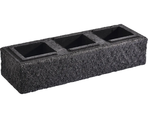 Mauersystem Trendline Mauerstein 1 1/2 Lava anthrazit CRUSH® 60 x 20 x 16,7 cm