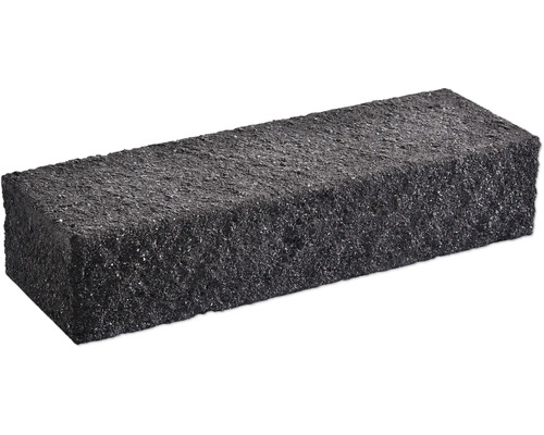 Mauersystem Trendline Abschlussstein 1 1/2 Lava anthrazit CRUSH® 60 x 20 x 16,7 cm