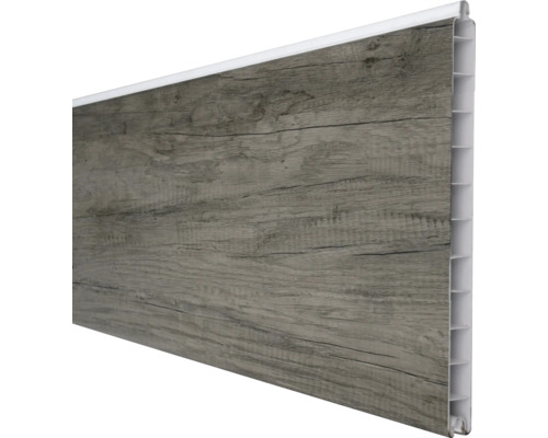 Einzelprofil GroJa BasicLine Premium 180 x 28,4 cm Monument Oak Paneel mit Holzdekor für Wand- und Deckenverkleidung