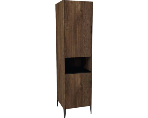 Hochschrank mit 2 Türen Devo Lotos 50x190x53 cm Anschlag links bronze expressive oak