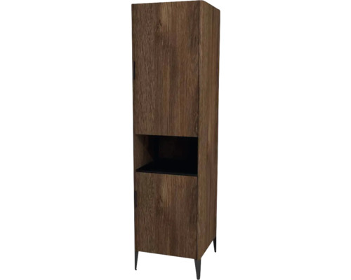 Hochschrank mit 2 Türen Devo Lotos 50x190x53 cm Anschlag rechts bronze expressive oak