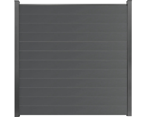 Hauptelement GroJa BasicLine schmal Stecksystem ohne Pfosten 180 x 180 cm anthrazit Hauptelement GroJa BasicLine schmal Stecksystem ohne Pfosten 180 x 180 cm anthrazit