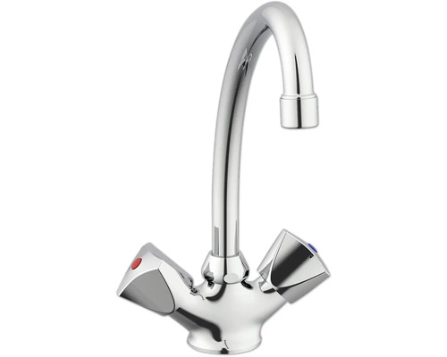 Wasserhahn für Waschbecken mit zwei Griffen