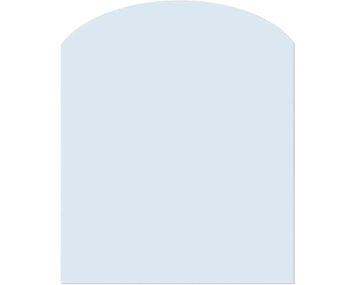 Glas Funkenschutzplatte ESG-Klarglas 1200 x 1000 mm segmentbogen transparent Produktfreisteller