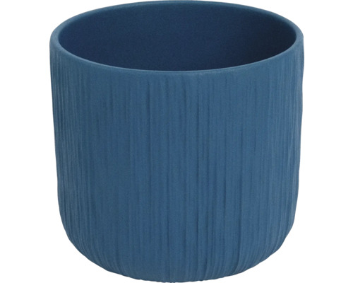 Blumentopf Keramik Ø 13,5 cm H 12,6 cm Keramik blau