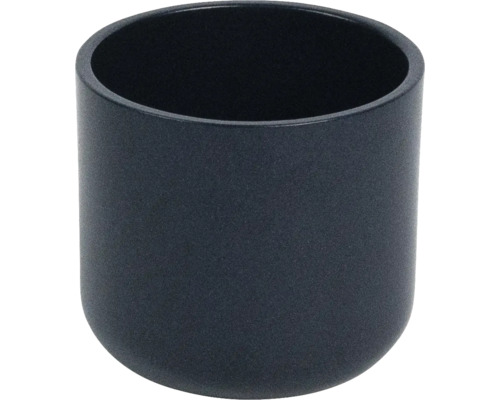 Napco Rustikal Flower Keramik-Pflanztopf – Weiß Mit Untersetzer | 16,5x16,5 Cm | Für Innen & Außen | Abstraktes Blumen-Design