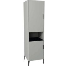 Hochschrank mit Tür, offenem Fach und Schublade