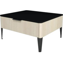 Unterschrank mit 1 Schublade Devo Lotos 31x60x53 cm structure avola cremeweiß/schwarz