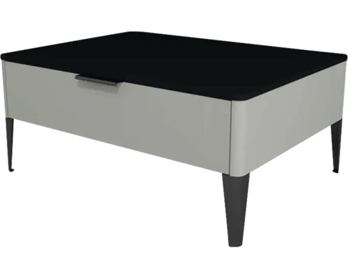 Unterschrank mit 1 Schublade Devo Lotos 31x70x53 cm perfect touch stahlgrau/schwarz Couchtisch mit Schublade und Füßen