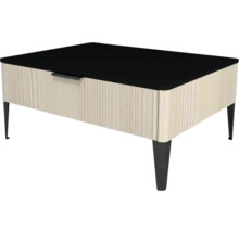 Unterschrank mit 1 Schublade Devo Lotos 31x70x53 cm structure avola cremeweiß/schwarz