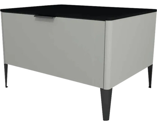 Unterschrank mit 1 Schublade Devo Lotos 46x70x53 cm perfect touch stahlgrau/schwarz Kommode mit Schublade und Füßen