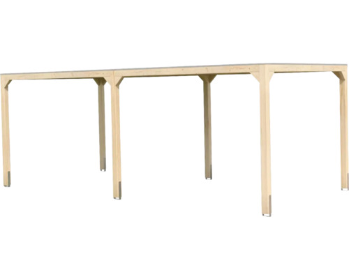 Holzcarport ohne Dach für den Außenbereich