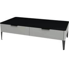 Unterschrank mit 2 Schubladen Devo Lotos 31x110x53 cm perfect touch stahlgrau/schwarz