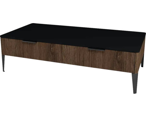 Unterschrank mit 2 Schubladen Devo Lotos 31x120x53 cm bronze expressive oak/schwarz