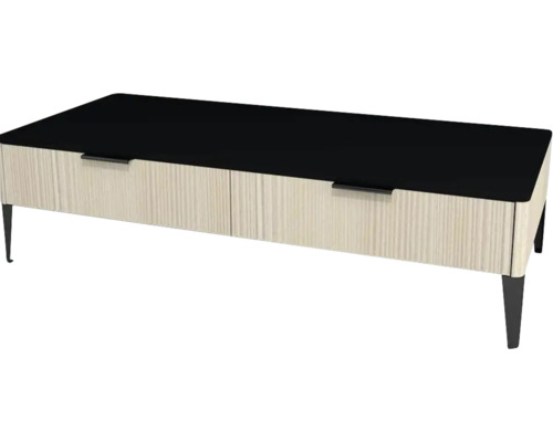 Unterschrank mit 2 Schubladen Devo Lotos 31x120x53 cm structure avola cremeweiß/schwarz