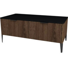 Unterschrank mit 2 Schubladen Devo Lotos 46x110x53 cm bronze expressive oak/schwarz