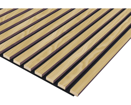 Akustikpaneel Lärche roh massiv 2670 x 572 x 19 mm Akustikpaneel aus Holz mit Filzträger