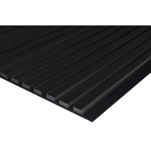 Akustikpaneel foliert ähnlich RAL9005 2400 x 572 x 19 mm