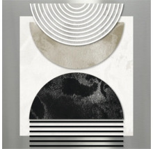 Abstraktes Wandbild mit geometrischen Formen