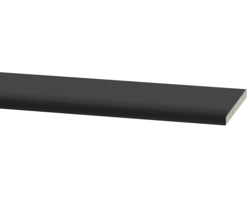 Fensterbank Anthrazit 0164 PE ohne Blende 1500x200x24 mm Holzfußleiste