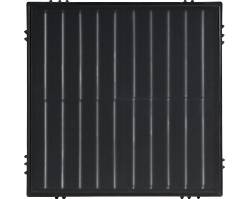 Quadratische Bodenplatte mit gerillter Oberfläche