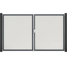 Doppeltor aus Aluminium für den Garten