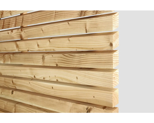 Holzfassade mit Nut und Feder