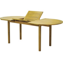 Gartenmöbelset GARDEN PLACE Alina 4-Sitzer 5 tlg. braun mit ausziehbarem Holztisch aus robuster Akazie, klappbar, inkl. Auflagen