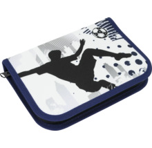 Schlamperetui mit Fußballmotiv und Reißverschluss