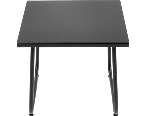 Quadratischer Beistelltisch mit Metallbeinen