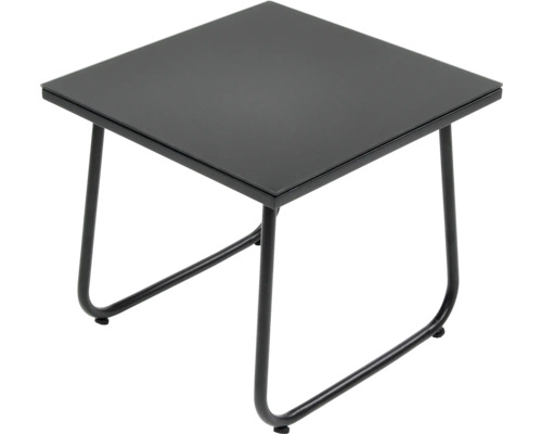Quadratischer Beistelltisch aus Metall