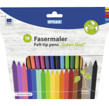 Verpackung mit 18 Fasermalern von Stylex, Green Deal