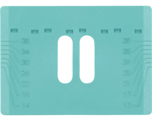 Stricknadel-Messlehre zur Größenbestimmung von Stricknadeln