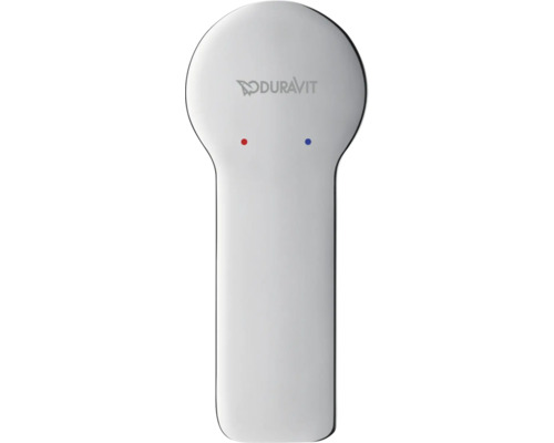 Duravit Logo auf einem Spültisch Wasserhahn