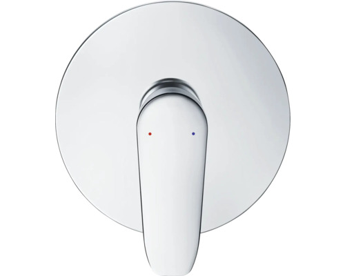 Einhandmischer zur Wandmontage mit Temperaturregler