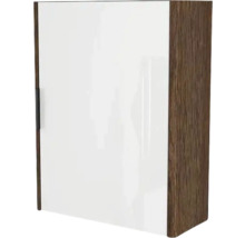 Hängeschrank mit einer Tür und Holzrahmen