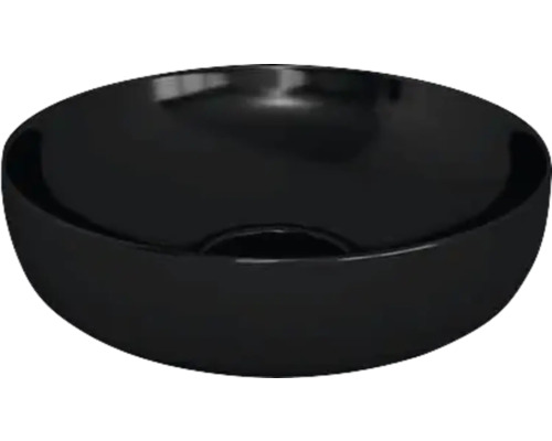 Devo Aufsatzwaschbecken Lotos 42 x 42 cm schwarz mit Beschichtung UM-ESVIT42-B Schwarzes Aufsatzwaschbecken aus Keramik