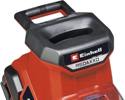 Einhell Logo auf einem Gartenhäcksler