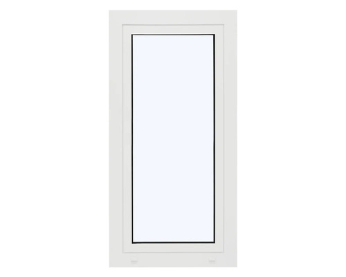 ARON Ternum Aluminiumfenster RAL 9016 verkehrsweiß 1 Flügelig (Dreh-Kipp) 600x1300 mm DIN Rechts