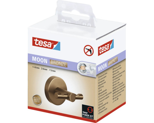 Tesa Moon Bronze Kleiderhaken in Verpackung