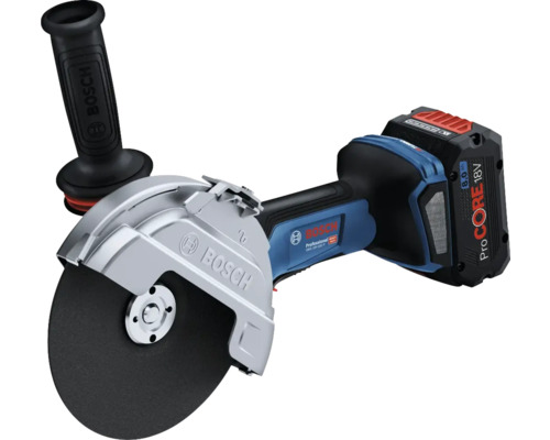 Akku-Mauernutfräse mit Akku und Absaughaube