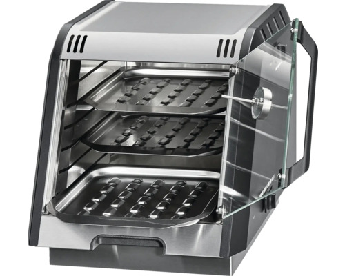 Grill mit drei Ebenen und Glastür