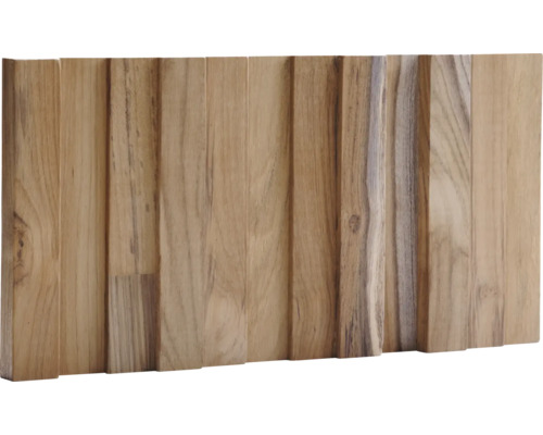 Holzverblender UltraWood Teak Vertical 36x12 cm Holzverkleidung aus Teakholz mit vertikalen Lamellen