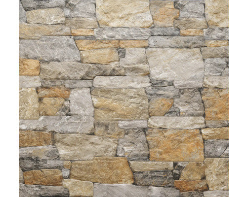 Mauerwerk mit Steinoptik.